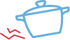 Cookware impact icon